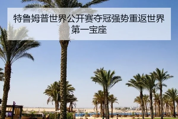 特鲁姆普世界公开赛夺冠强势重返世界第一宝座